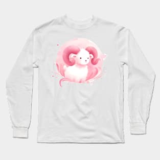 Cute pink Aries Long Sleeve T-Shirt